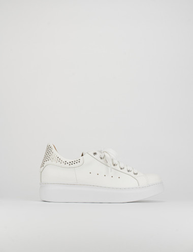 Zapatillas deportivas blanco cuero