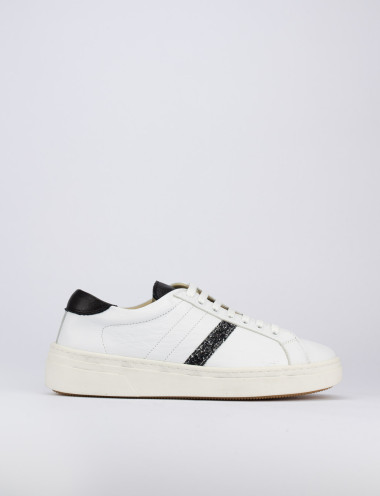 Zapatillas deportivas blanco cuero