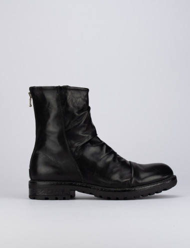 Botines negro cuero