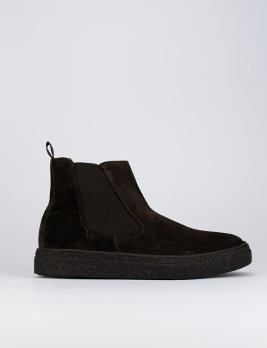 Botines marrón oscuro ante