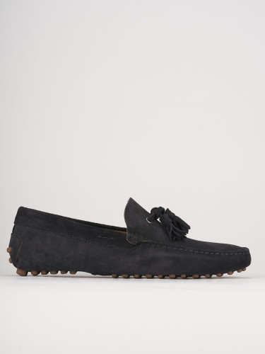 Mocasines azul ante