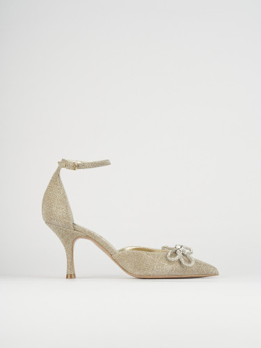 Pumps heel 7 cm gold glitter