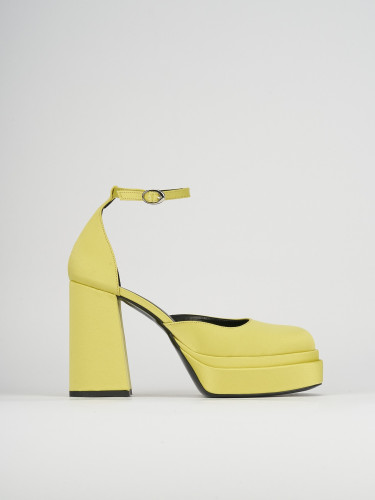 Décolleté tacco 11cm raso verde