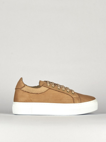 Zapatillas deportivas beis cuero
