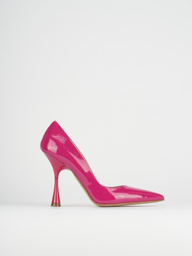 Decolte' tacco 9 cm rosa vernice