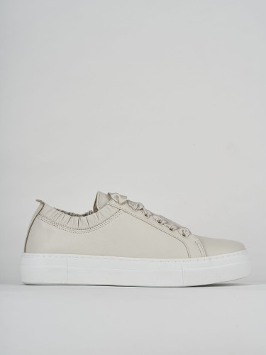 Sneakers pelle beige