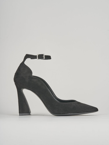 Pumps heel 8 cm black suede
