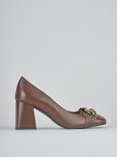 Décolleté tacco 8cm pelle testa