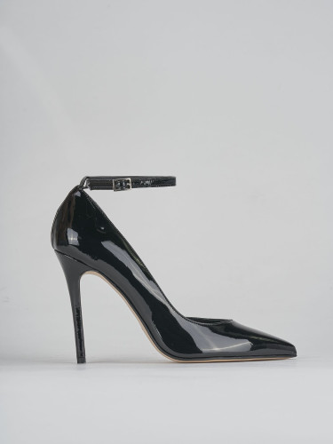 Zapatos de salón tacón 9 cm negro charol