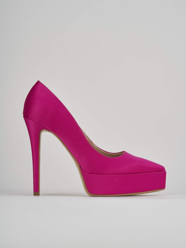 Zapatos de salón tacón 11 cm rosa raso