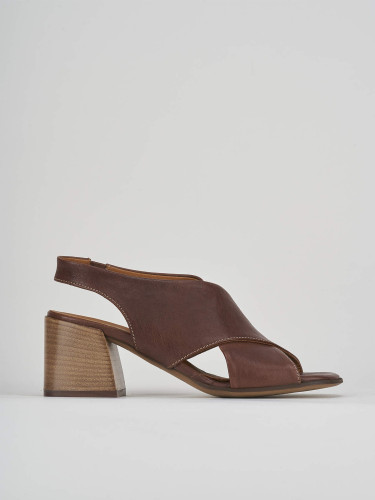 Sandali tacco 5cm pelle testa