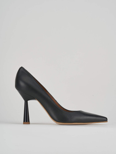 Pumps heel 9 cm black leather