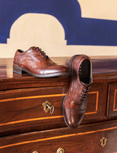 Lace-up shoes brown leather