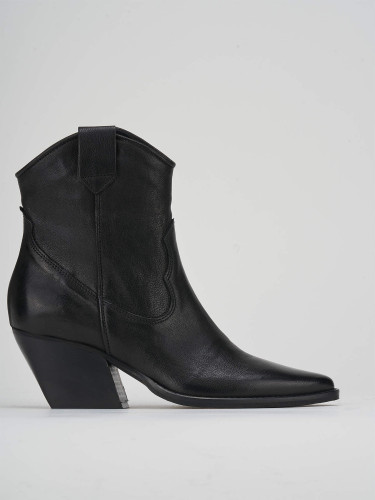 Outlet - mujer tacón 7 cm negro cuero