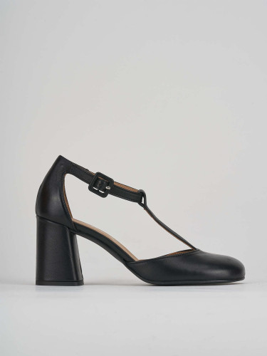 Pumps heel 7 cm black leather