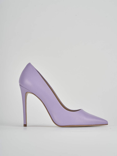 Zapatos de salón tacón 10 cm rosa cuero