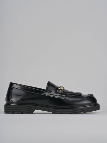 Mocassini tacco 2cm pelle nero