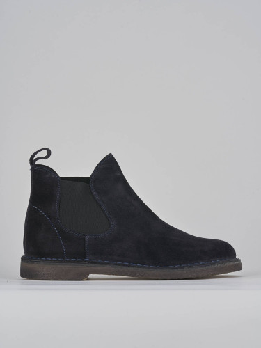 Ankle boots blu suede