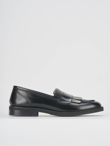 Mocassini tacco 1cm pelle nero