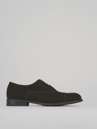 Zapatos de cordones marrón oscuro ante