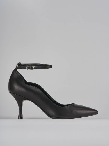 Décolleté tacco 7cm pelle nero