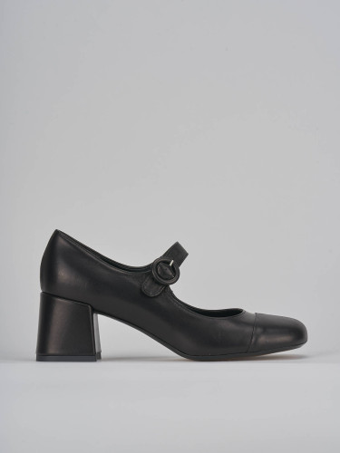 Pumps heel 6 cm black leather