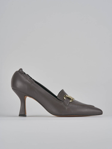 Pumps heel 7 cm beige leather