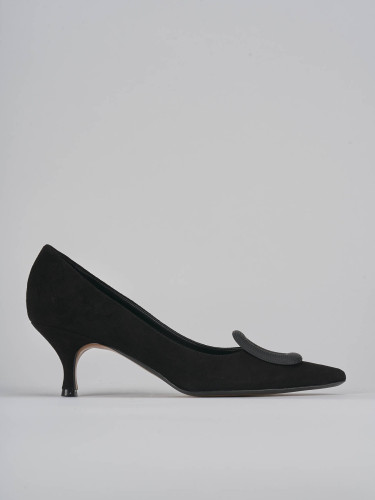 Pumps heel 5 cm black suede