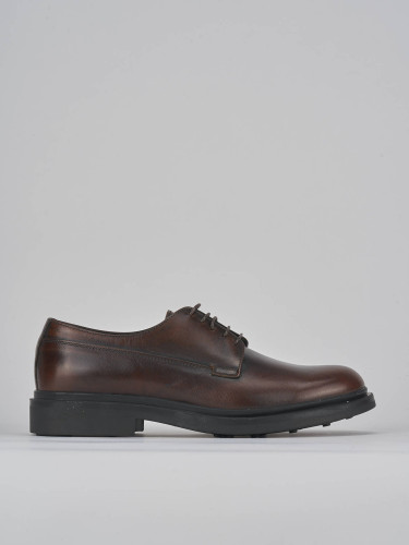 Lace-up shoes dark brown leather