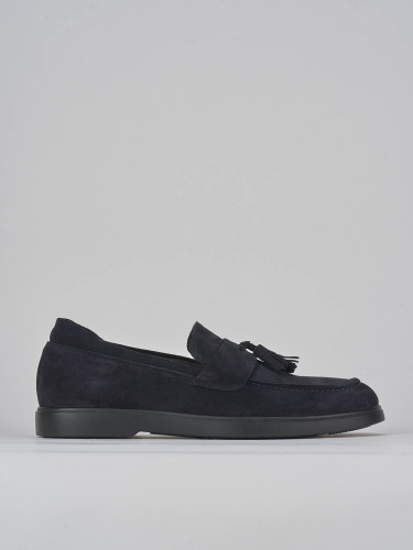 Mocasines azul ante