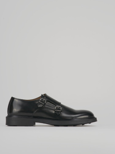 Zapatos de cordones negro cuero