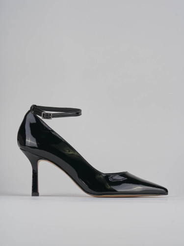 Zapatos de salón tacón 7 cm negro charol