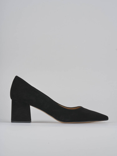 Zapatos de salón tacón 5 cm negro ante