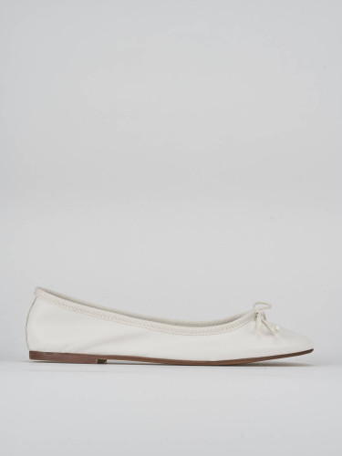Ballerine tacco 1cm pelle bianco