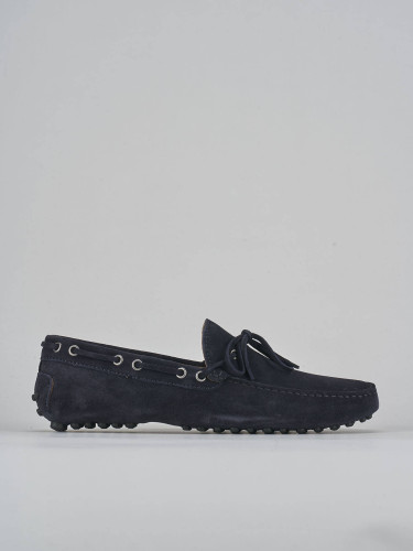 Mocasines azul ante