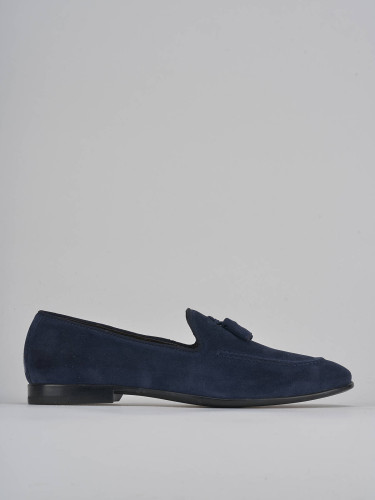 Mocasines azul ante