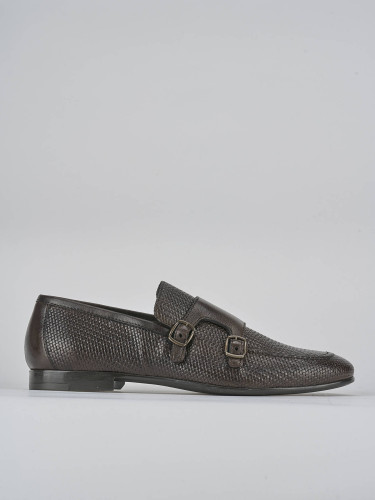 Mocasines marrón oscuro cuero