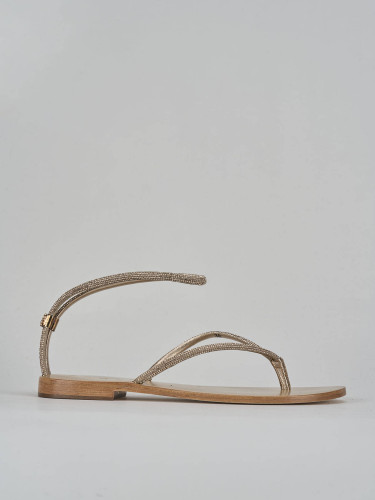 Low heel sandals heel 1 cm pink leather