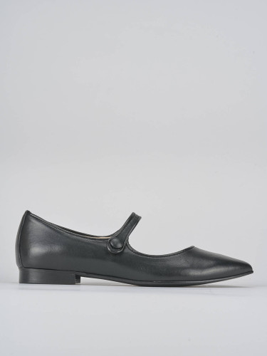 Ballerine tacco 1cm pelle nero
