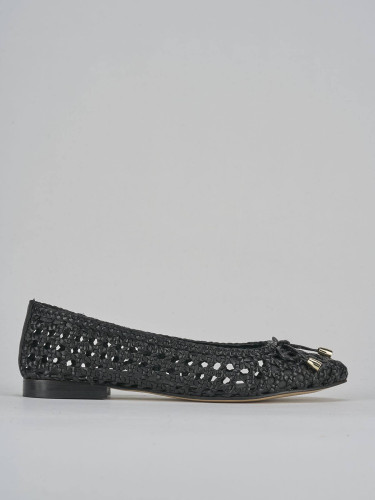 Bailarinas tacón 1 cm negro cuero