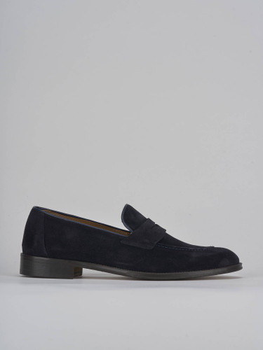 Loafers blu suede