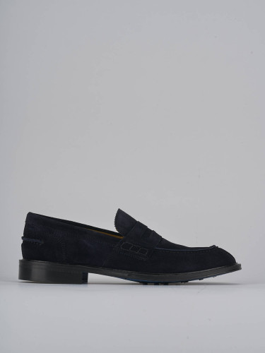 Mocasines azul ante