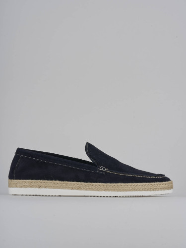 Loafers blu suede