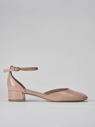 Zapatos de salón tacón 3 cm rosa charol