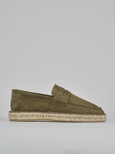 Mocasines verde ante