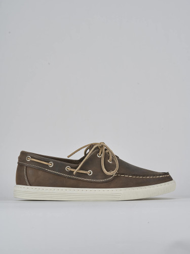 Lace-up shoes dark brown leather