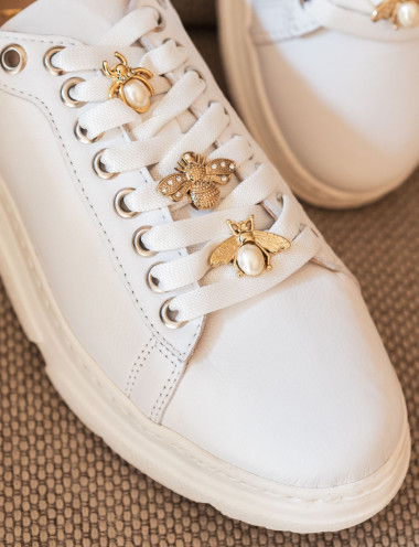 Sneakers white leather