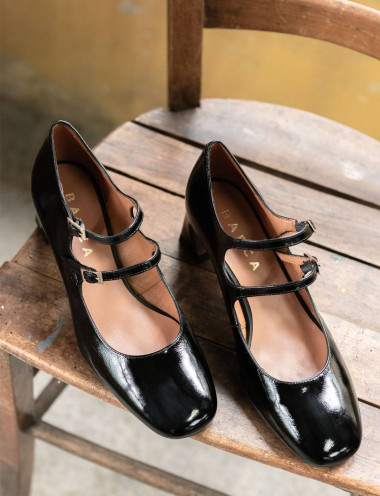 Décolleté tacco 5cm vernice nero