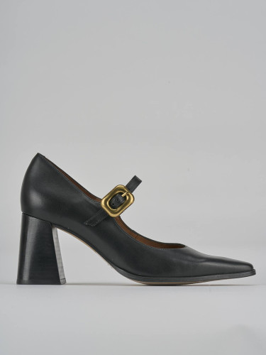 Pumps heel 7 cm black leather