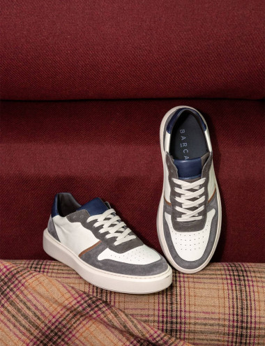 Zapatillas deportivas gris cuero